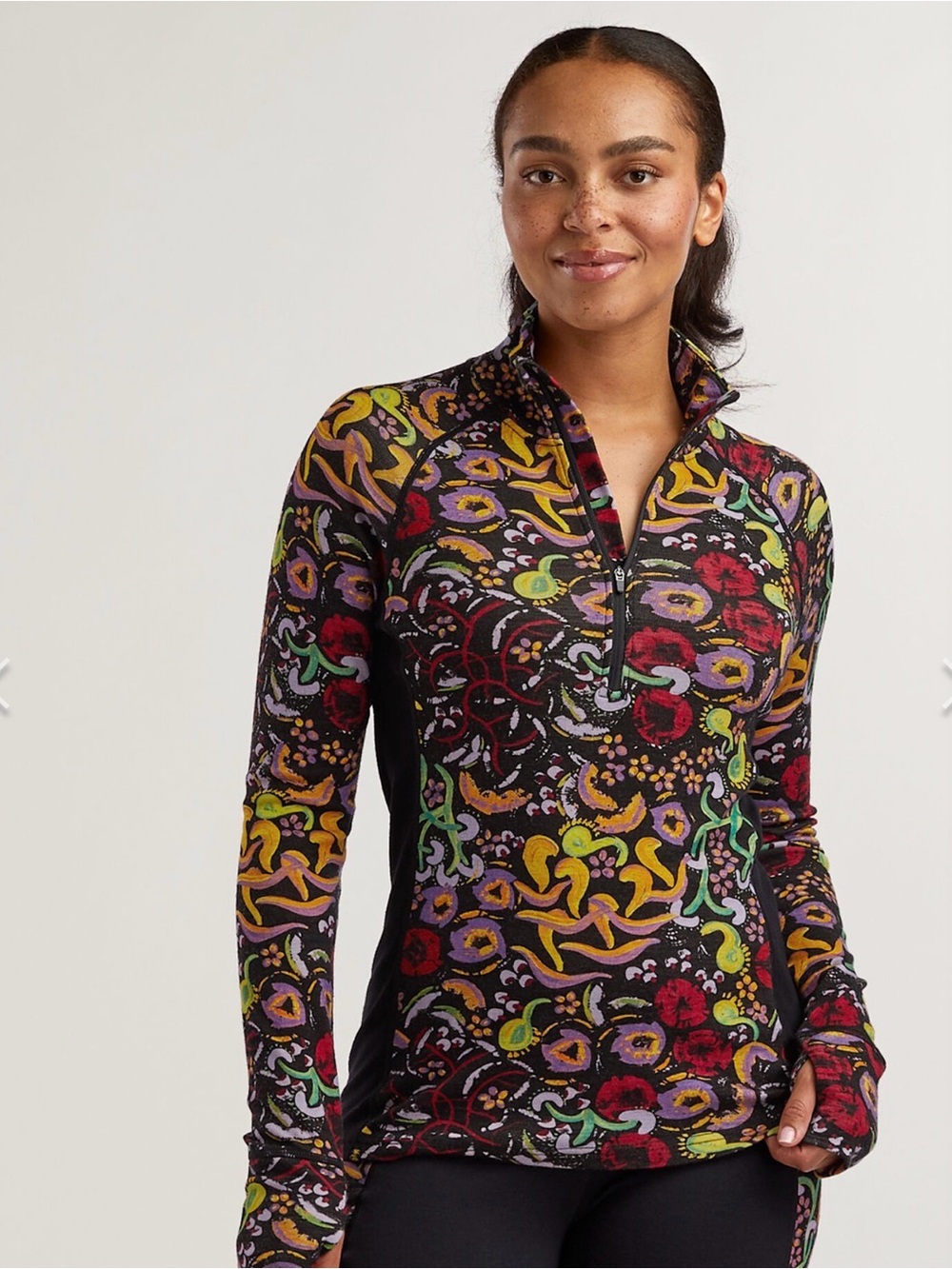 Wild Rye Merino Wool Bassett 1/4 Zip Baselayer